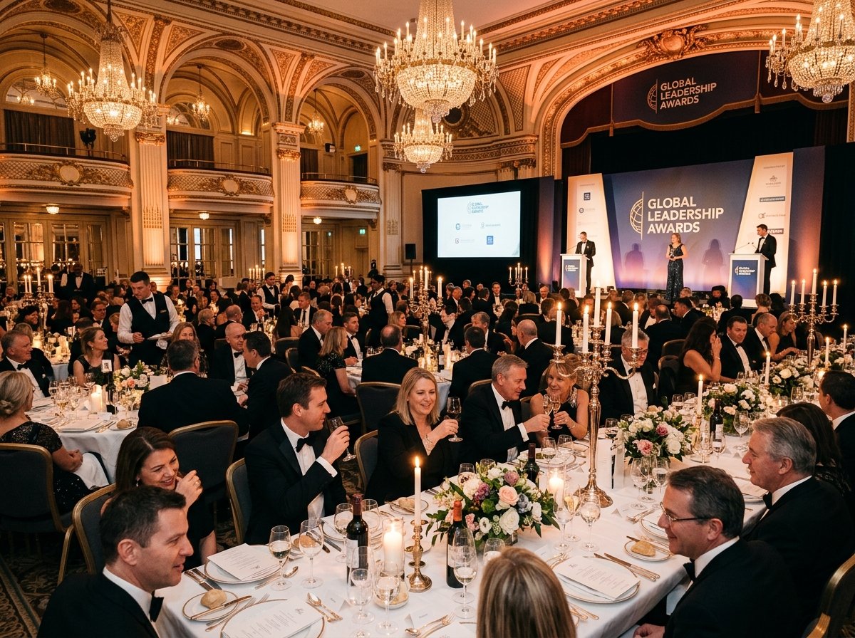 Corporate gala, awards banquet, and executive dining ballroom setup