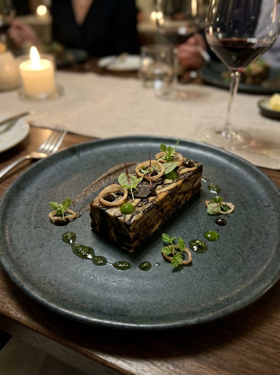 Compressed Wild Mushroom & Truffle Pave